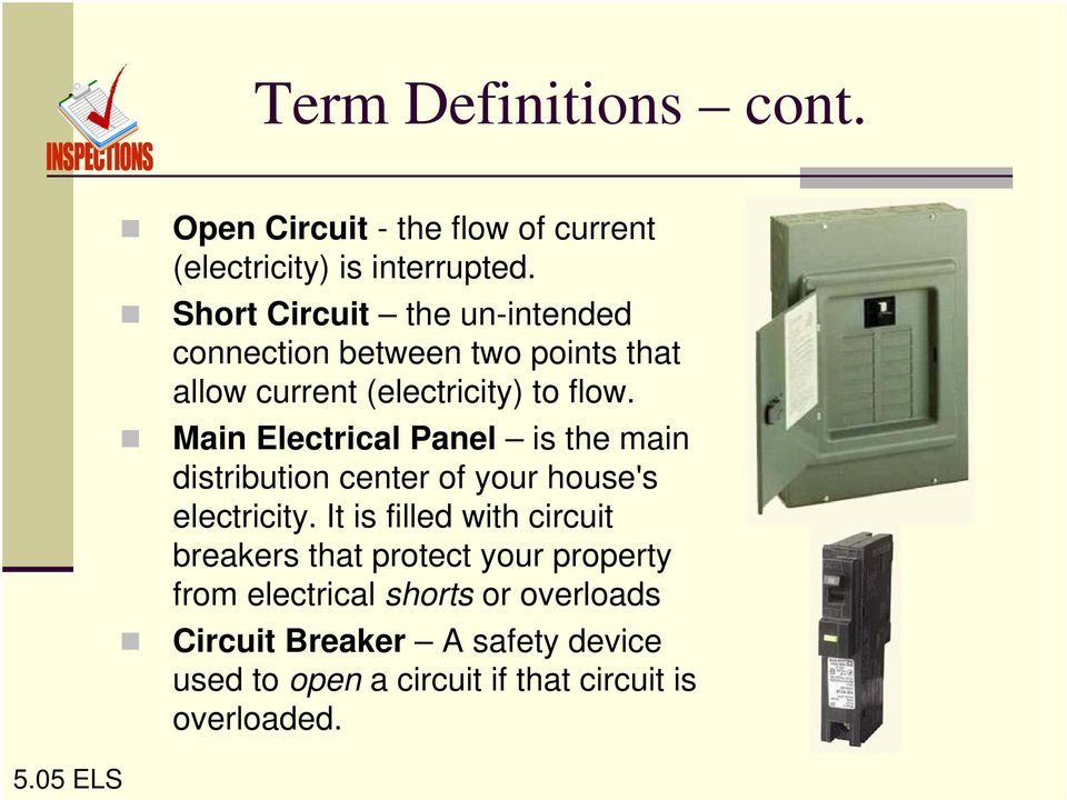Main Electrical Panel is the main distribution center of your house's electricity.