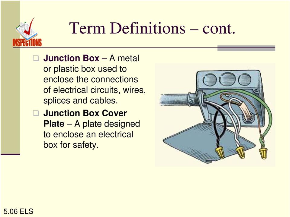 connections of electrical circuits, wires, splices and