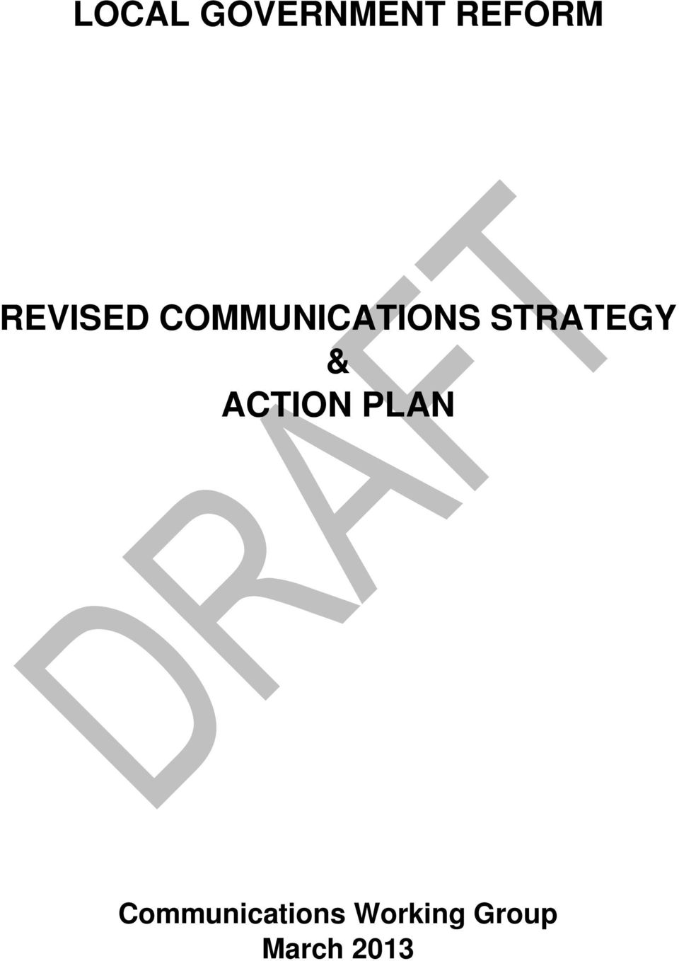 STRATEGY & ACTION PLAN