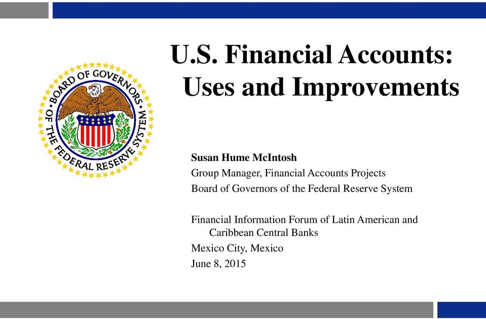 of the Federal Reserve System Financial Information Forum