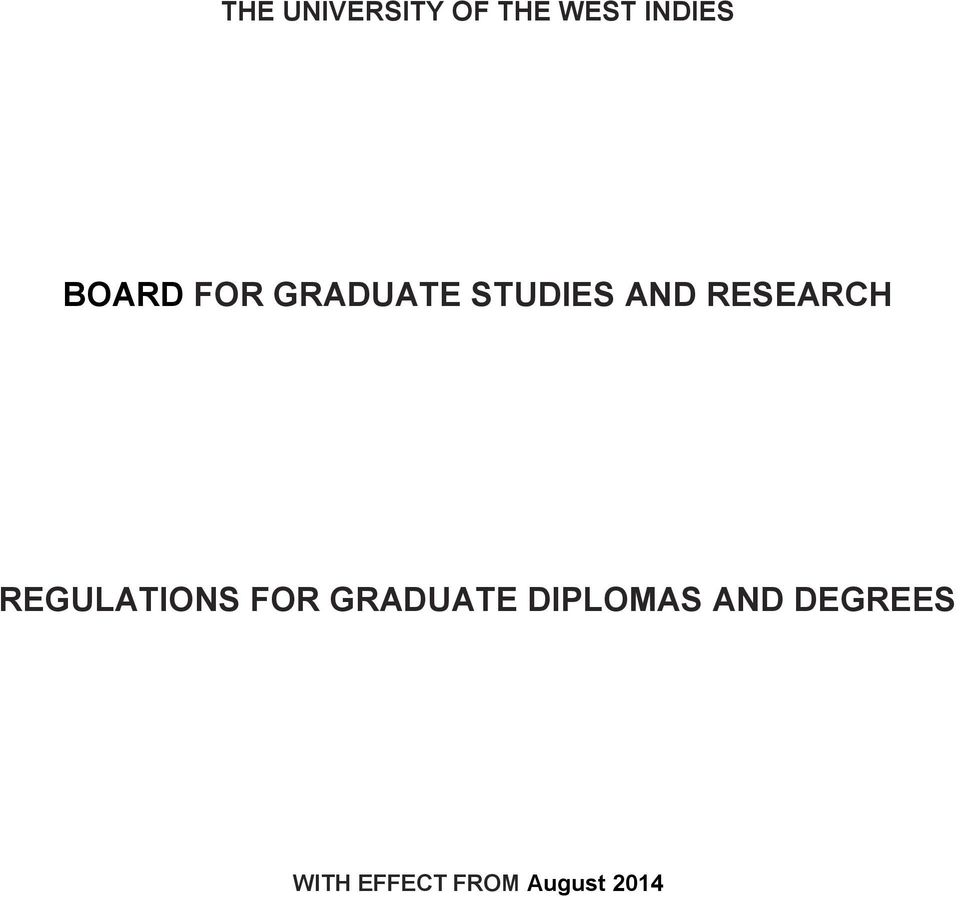 RESEARCH REGULATIONS FOR GRADUATE