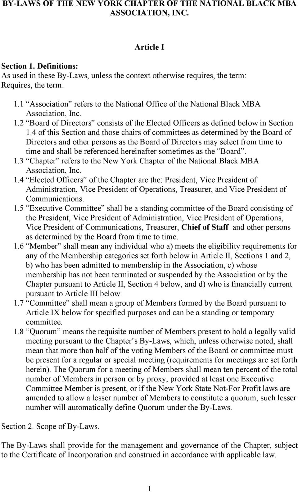 4 of this Section and those chairs of committees as determined by the Board of Directors and other persons as the Board of Directors may select from time to time and shall be referenced hereinafter