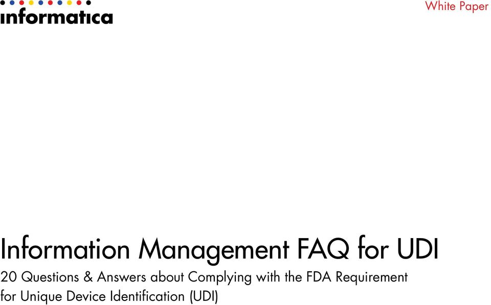 about Complying with the FDA