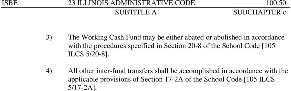 procedures specified in Section 20-8 of the School Code [105 ILCS 5/20-8].