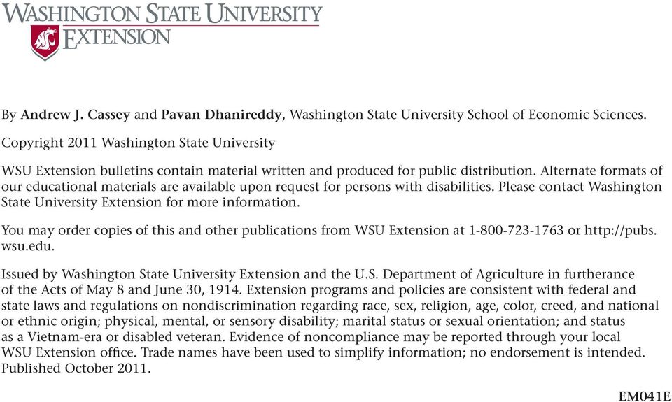 Alternate formats of our educational materials are available upon request for persons with disabilities. Please contact Washington State University Extension for more information.