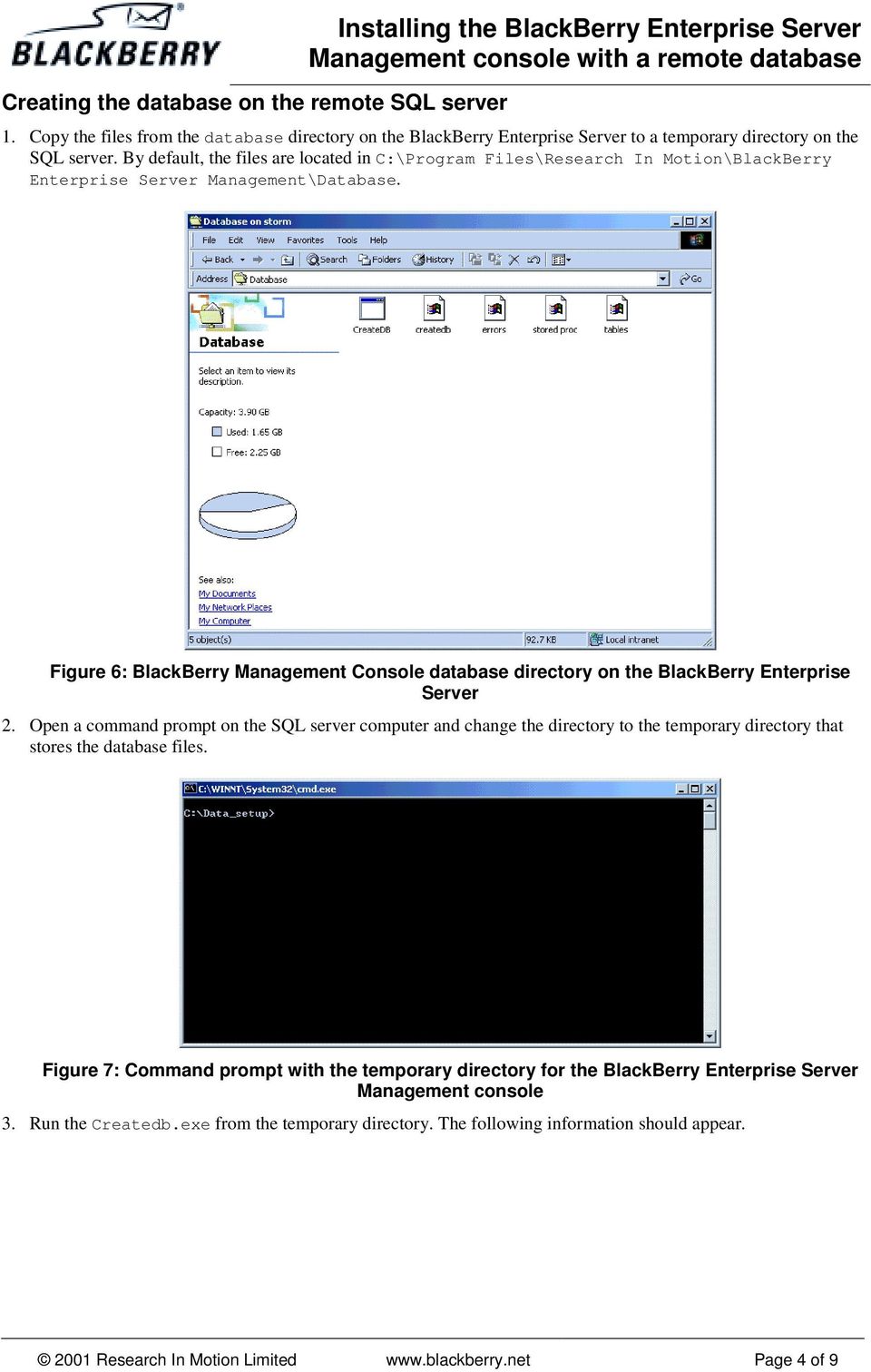 Blackberry Enterprise Server Records Error