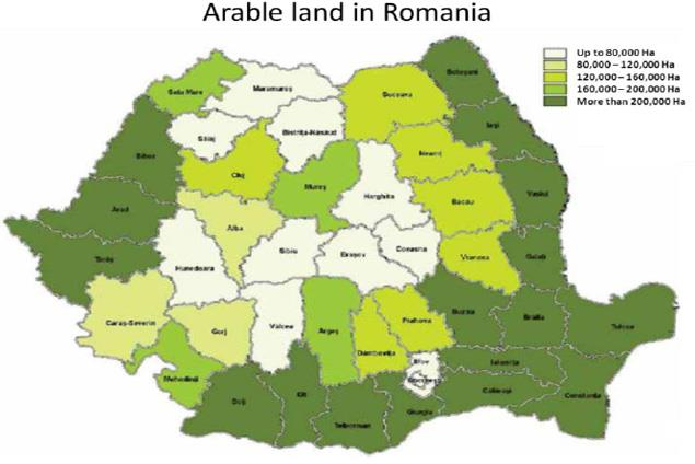 Introduction In Romania, the utilized agricultural area (UAA) is declining, the same trend is also in EU28 countries.