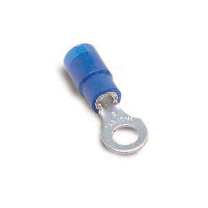 1000 T&B RB863 INSULATED NYLON CRIMP TERMINAL RING #8 STUD BLUE 18-14AWG 