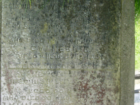 // And his sister Sarah Flanagan // died 27 th March 1899, aged 38 years.