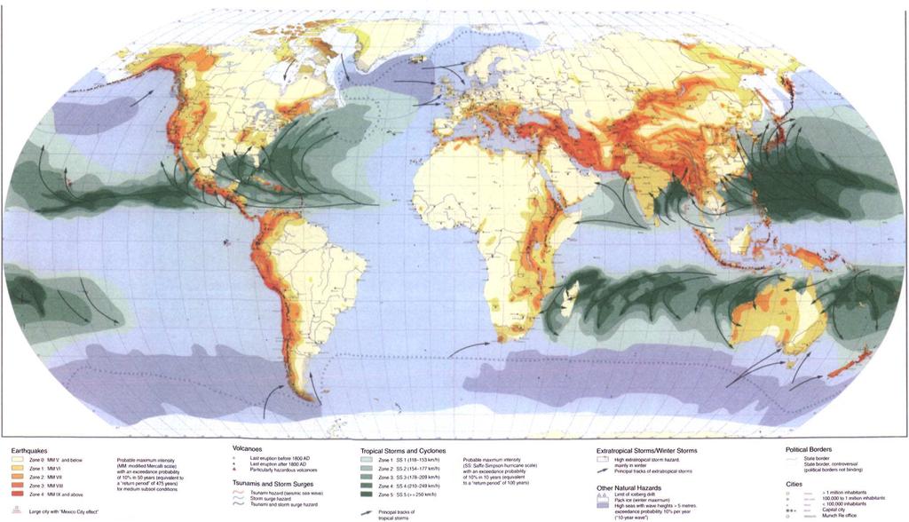 Figure 2: Disaster zoning worldwide Source: