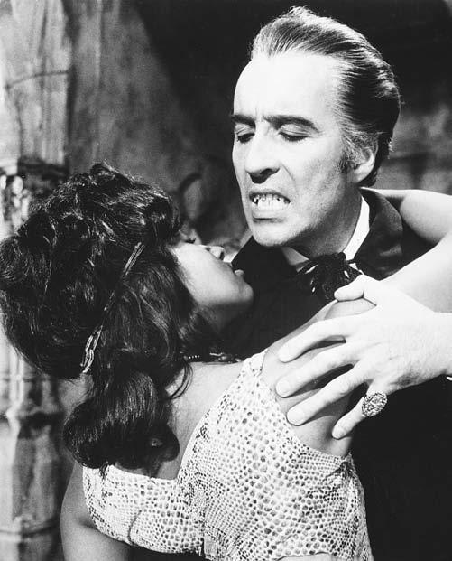 178 Lee, Christopher Count Dracula (Christopher Lee) goes for a bite in Dracula A.D. 1972. (Author s collection) had no aspirations to emulate as a master of horror.
