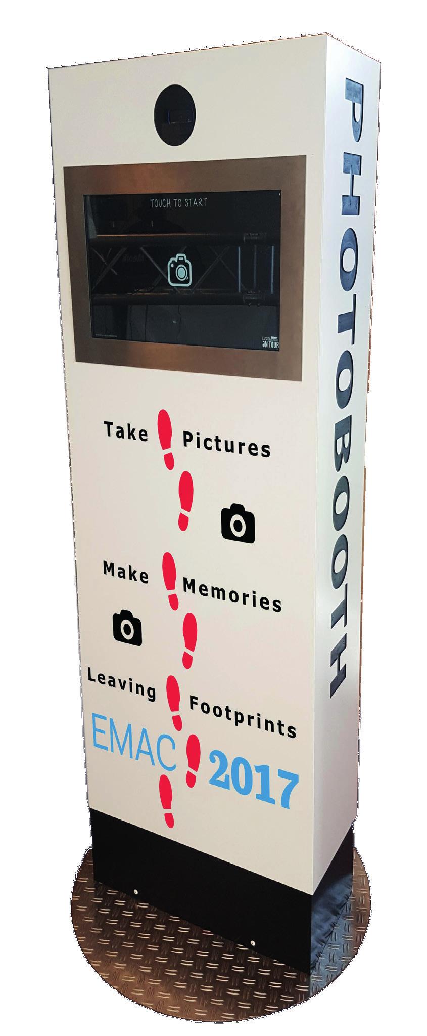 Making memories with our Photobooth At EMAC 2017 you can create a digital memory using our photobooth!