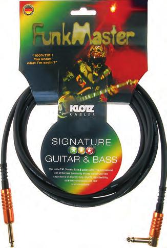 Klotz TM-0300 FunkMaster 3 Meter signature Gitarren /& Bass Kabel,made in Germany