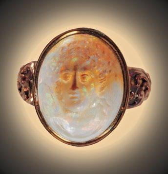 Hardstone carvings Main parts of objects such as bowls and boxes were made of precious matrix opal that originated at Dubník (Figure 31).