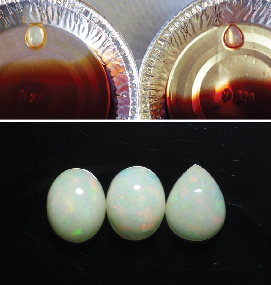 398 399 Figure 13. Opalinda recommends opals with a medium hydrophane effect or less for jewelry use. any resin-treated waterproof opals available.