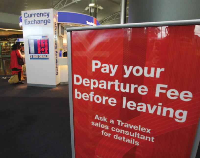 Cover & right: Travellers will no longer need to pay a $25 departure fee when departing New Zealand from Auckland.