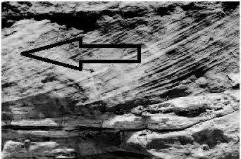 ACTIVITY 6.7: Grand Canyon Outcrop Analysis and Interpretation 6.7A. 1. 2. This cross-bedding is current cross-bedding that indicates a single direction of current flow and sediment transport. 3.