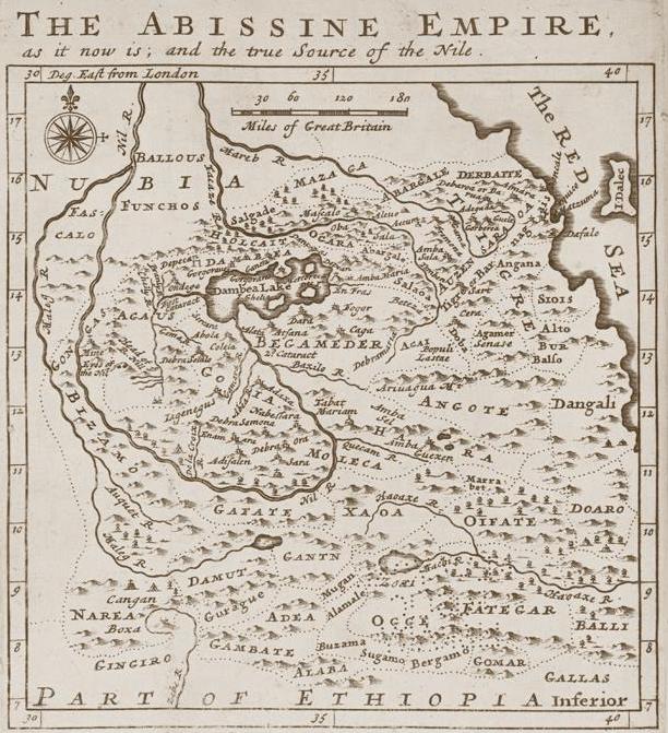20 As can be seen on the above 1660 map, it is clear that Wolkait belongs to Begameder, today s Gondar and Tigray did not cross Tekeze. Below is Rigobert Bonne's 1771 map of Nubia and Abyssinia.