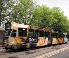 One of the marketing ploys used in the run-up to and during the exhibition was the so-called Rubens Tram. For several weeks famous Rubens portraits could be seen on the No.