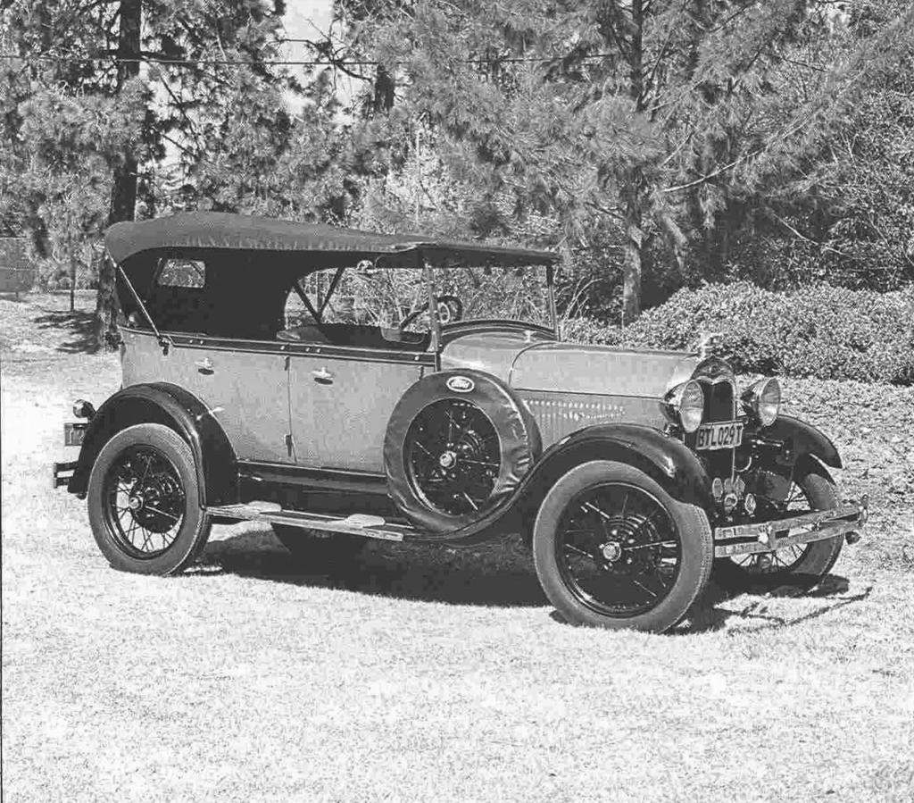 Ford Model A Roadster Rdst Pickup Phaeton Open Car Dash Rail 28,29 1928-1929