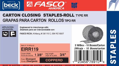 AXXIS-C-STCR2619//10 3//8 Crown Fine Wire Staple 40 Boxes Per Case