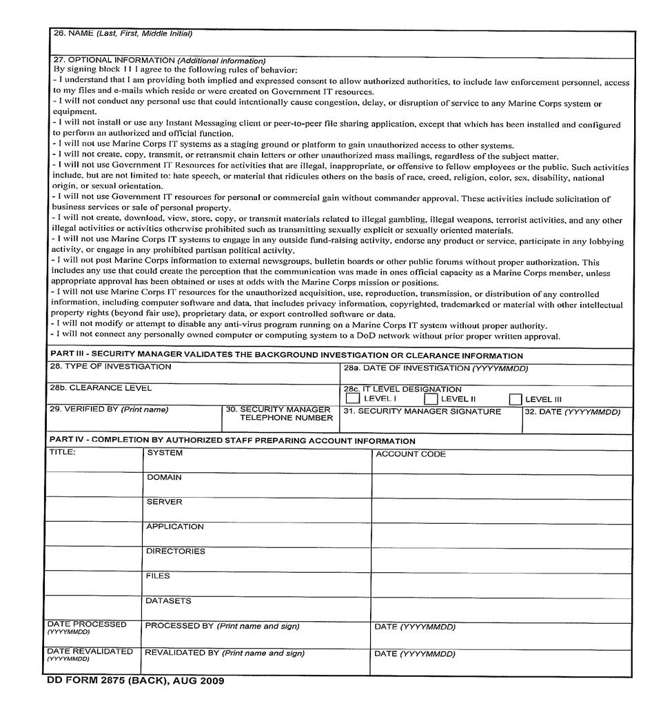 DEPARTMENT OF THE NAVY HEADQUARTERS UNITED STATES MARINE CORPS In Dd Form 2501 Courier Authorization Card Template
