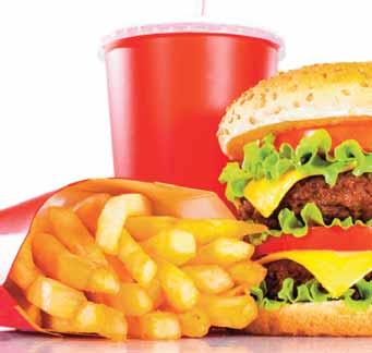 Fast food (or junk food) is the name given to food that can be prepared and served quickly, often served at basic restaurants or in packaged form for convenient takeaway/takeout.