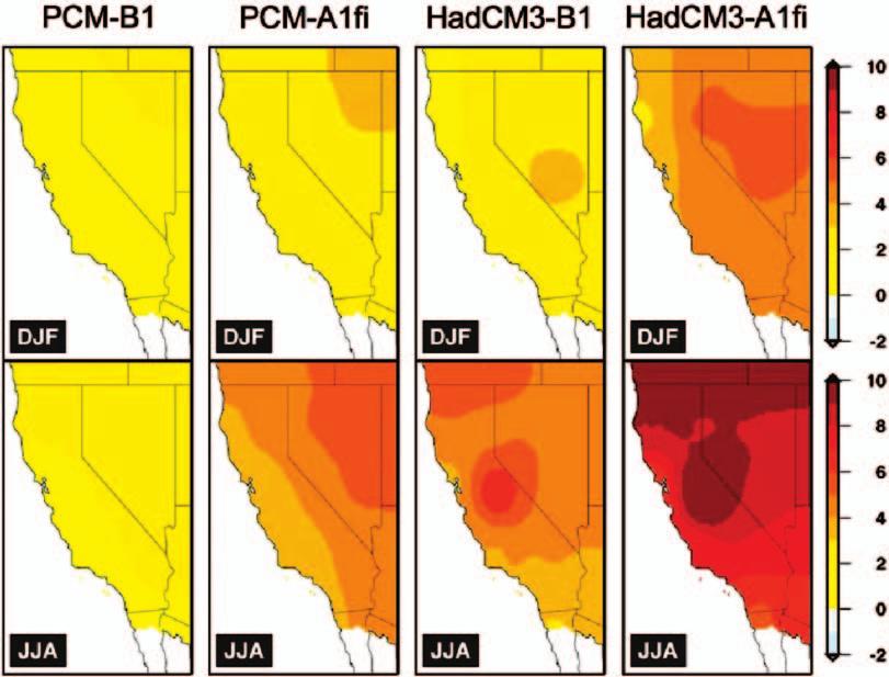228 Regional Assessment of Climate Impacts on California under Alternative Emission Scenarios Figure 24.
