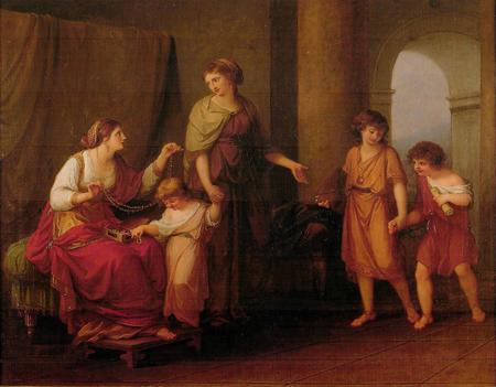 Figure 7: Angelica Kauffman, Cornelia, Mother of the Gracchi, Pointing to her Children as Her Treasures, 1785, oil on canvas, 101 x 127 cm.