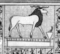 ) Plate 49: Right: Vignette from Chapter 22 of papyrus Ani- The soul of the initiate and Tem (Atum) are one and the same. (symbol used- Ram with burning incense.) 1.