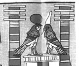 NU OR NUN Figure 13: The Primeval Waters of Creation In the particular scene above, taken from the sarcophagus of Seti I, the Primeval Waters of Creation, Nun, pushes the Boat of Atum-Ra, who emerges
