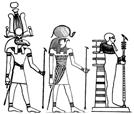 34 The God/Goddess Hapi Figure 26: Mut as the vulture goddess and consort of Amun. THE GREAT TRINITY: AMUN-RA-PTAH Figure 27: The Great Trinity: Amun-Ra-Ptah Creation manifests as three aspects.