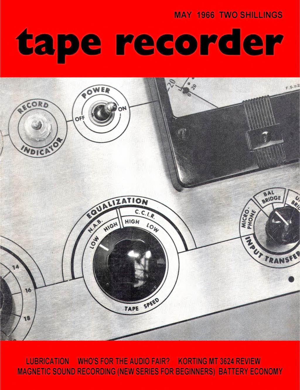 Philips EL3558A/15 Tape Recorder May 1966 Service Information Guide 