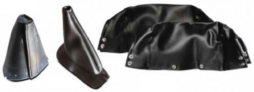 Slot Dot Teardrop Black Leather Reinforcement Patch For Covering Cubs Aeroncas 