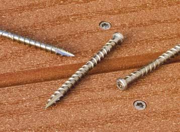 350-Count Almond Simpson Swan Secure S07225FJA Swaneze Painted Trim Head Square Drive Screw 7 x 2-1/4-Inches 