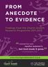 FROM ANECDOTE TO EVIDENCE
