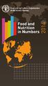 Food and Nutrition in Numbers