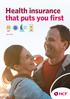 Health insurance that puts you first