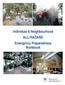Individual & Neighbourhood ALL-HAZARD. Emergency Preparedness Workbook
