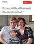 When your child has additional needs