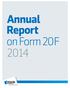 Annual Report on Form 20F 2014