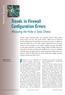 Trends in Firewall Configuration Errors