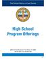 High School Program Offerings