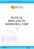 MANUAL HOW AND TO WHOM SELL VOIP