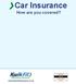 Car Insurance How are you covered?