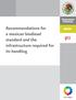 Recommendations for a Mexican biodiesel standard and the infrastructure required for its handling