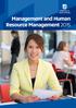 Management and Human Resource Management 2015