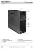 QuickSpecs. HP Z640 Workstation. Overview