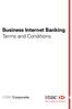 Business Internet Banking Terms and Conditions
