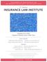 INSURANCE LAW INSTITUTE